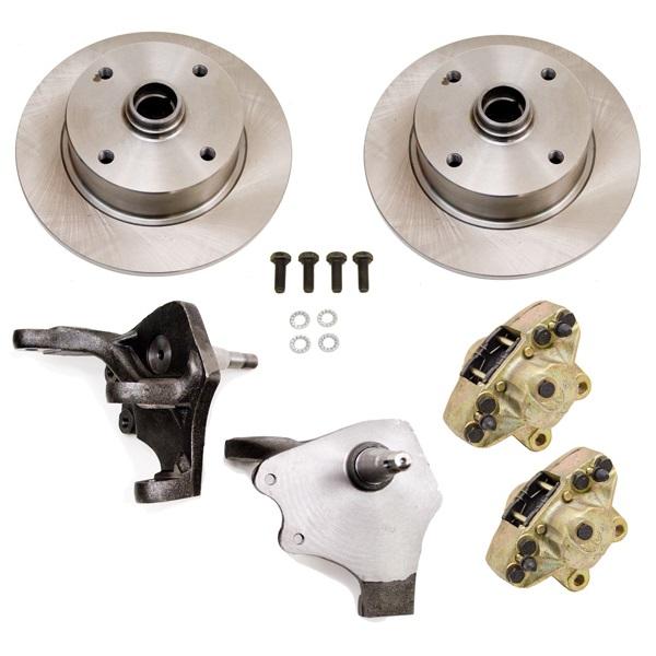 Front Disc Brake Kit, Drop Spindles, VW Lug Pattern - 4 x 130mm - Speedometer & Auto Electric