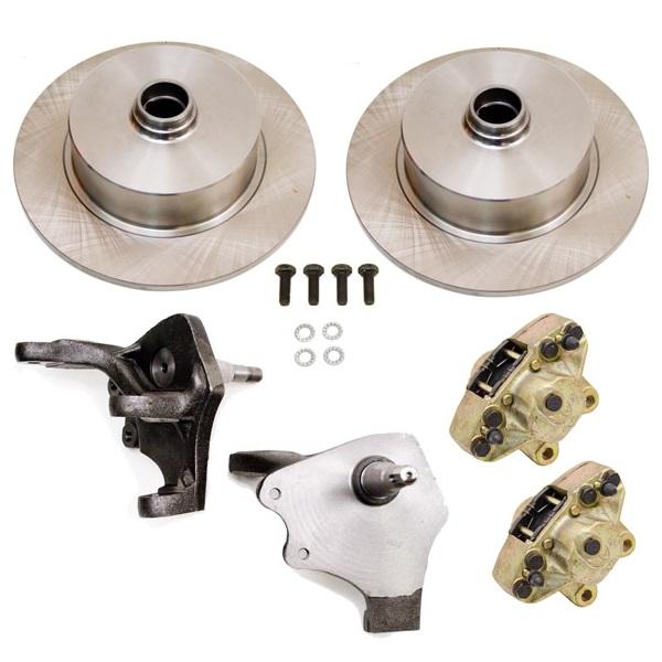 Front Disc Brake Kit, Drop Spindles, Blank Pattern - Speedometer & Auto Electric