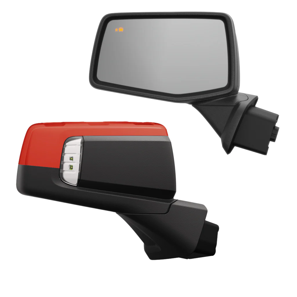 2019-2026 GMC Sierra 1500 Power Folding Small Sport Mirrors - Speedometer & Auto Electric