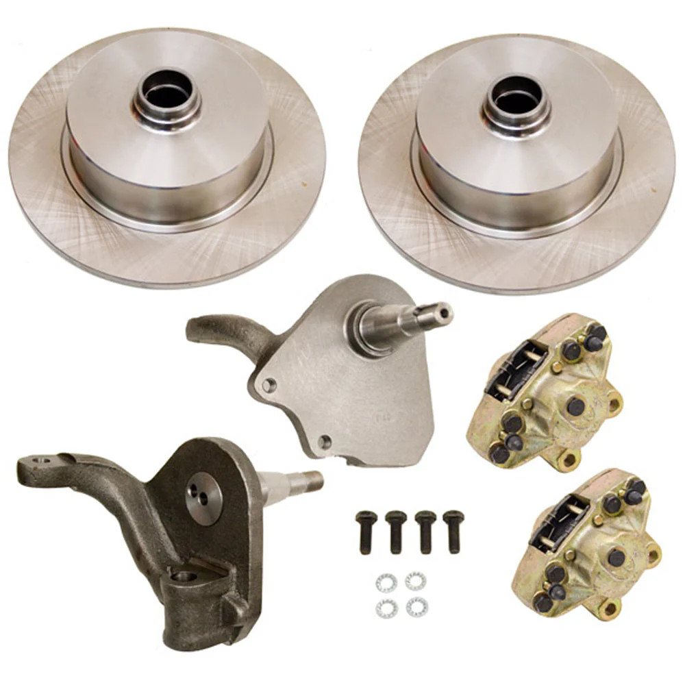 Front Disc Brake Kit, Drop Spindles, Blank Pattern - Speedometer & Auto Electric