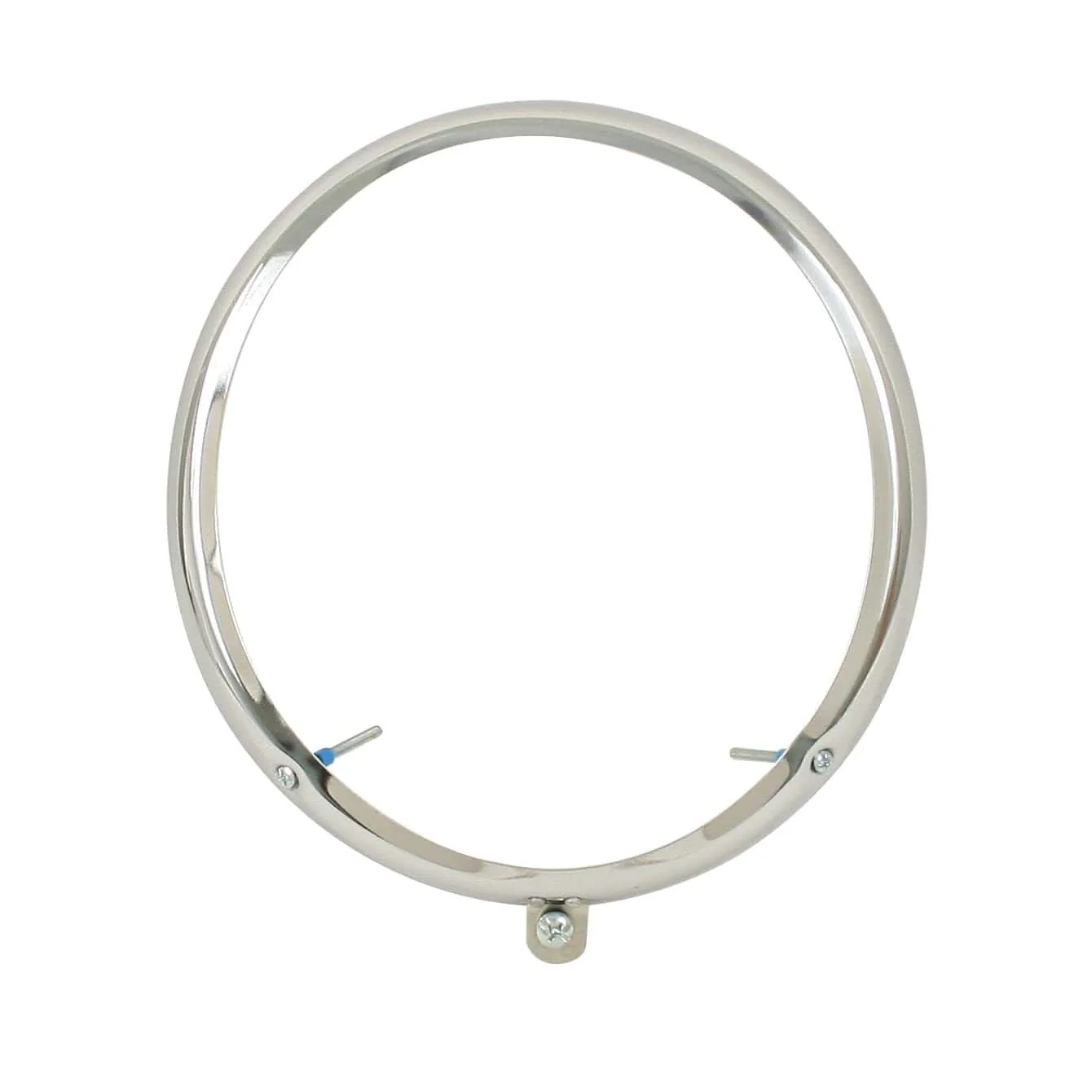 Headlight Rim, Chrome, Type 1 & 2, Adjusting Screws at 5 & 7 O'Clock - Speedometer & Auto Electric