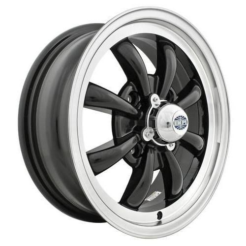 Empi 9682 GT-8 Spoke Gloss Black w/ Polished Lip 5.5x15