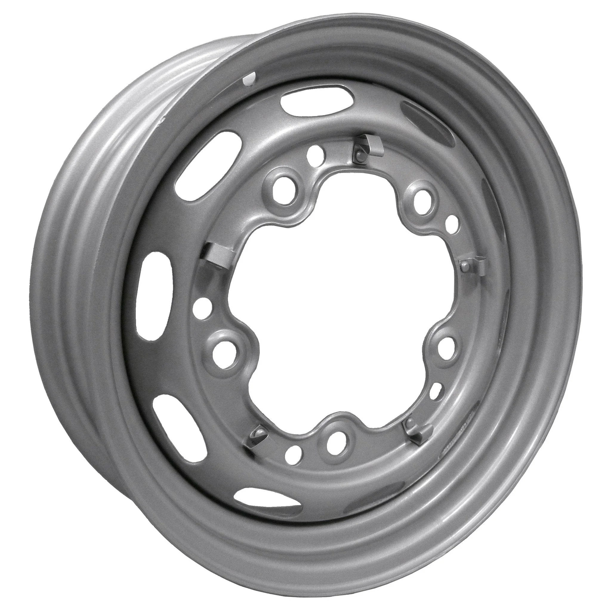5 Lug Rim Silver with Slots 5/205 4.5