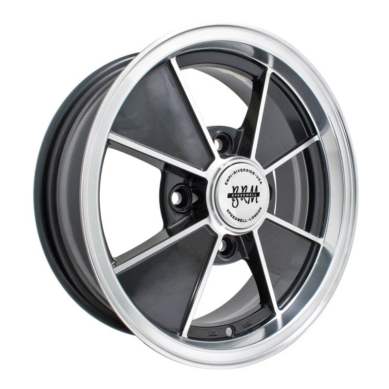 Empi BRM 9734 Gloss Black w/ Polished Lip & Spoke Edges 4.5x15
