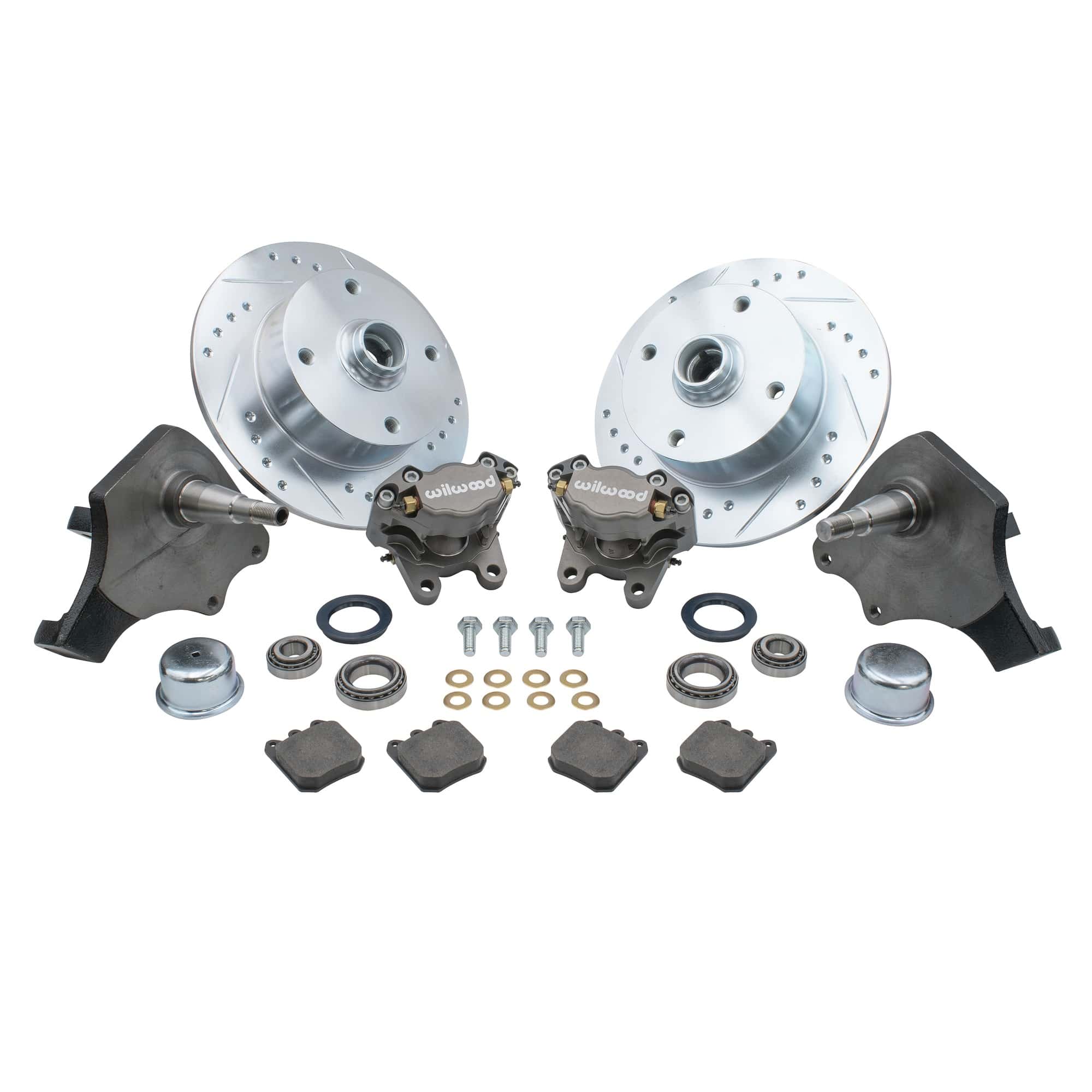 Wilwood Front Disc Brake Kit, Drop Spindle, 4x130mm, Type 1 & Ghia 66-74 - Speedometer & Auto Electric