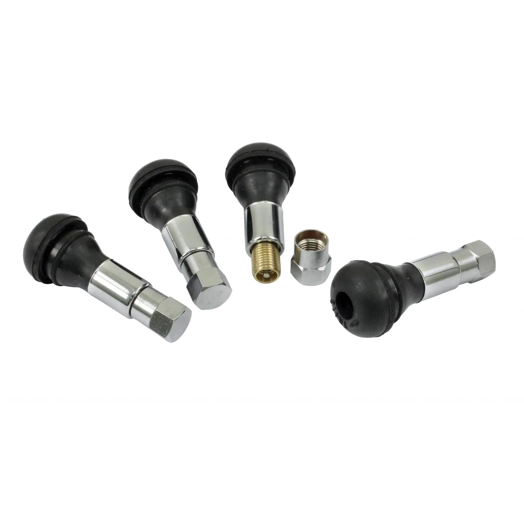 Chrome Valve Stems, Set of 4 - Speedometer & Auto Electric