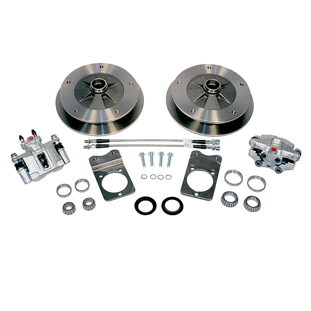 No Hassle Drum to Disc Brake Conversion Kit, Wide 5 with Ball Joint Spindles for 1966 Bug & Ghia - Speedometer & Auto Electric
