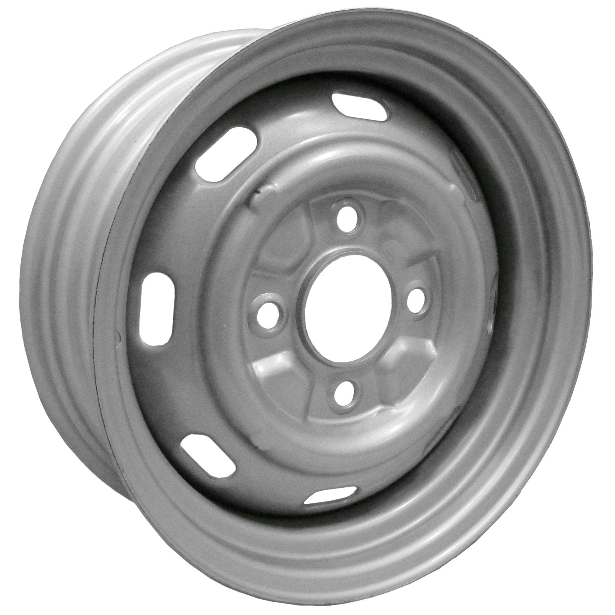 4 Lug Rim Silver with Slots 4/130 5.5