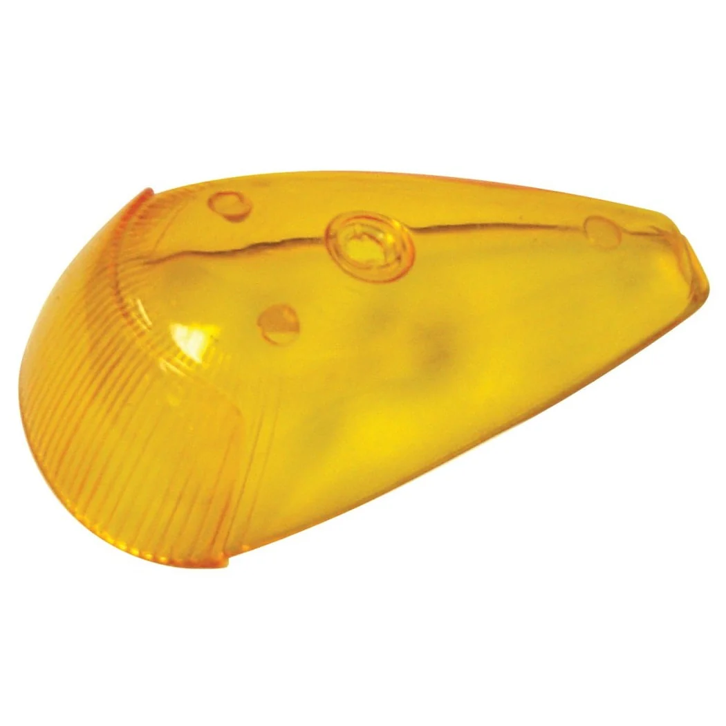 Turn Signal Lens, Left & Right, 64-66, Amber, Each - Speedometer & Auto Electric