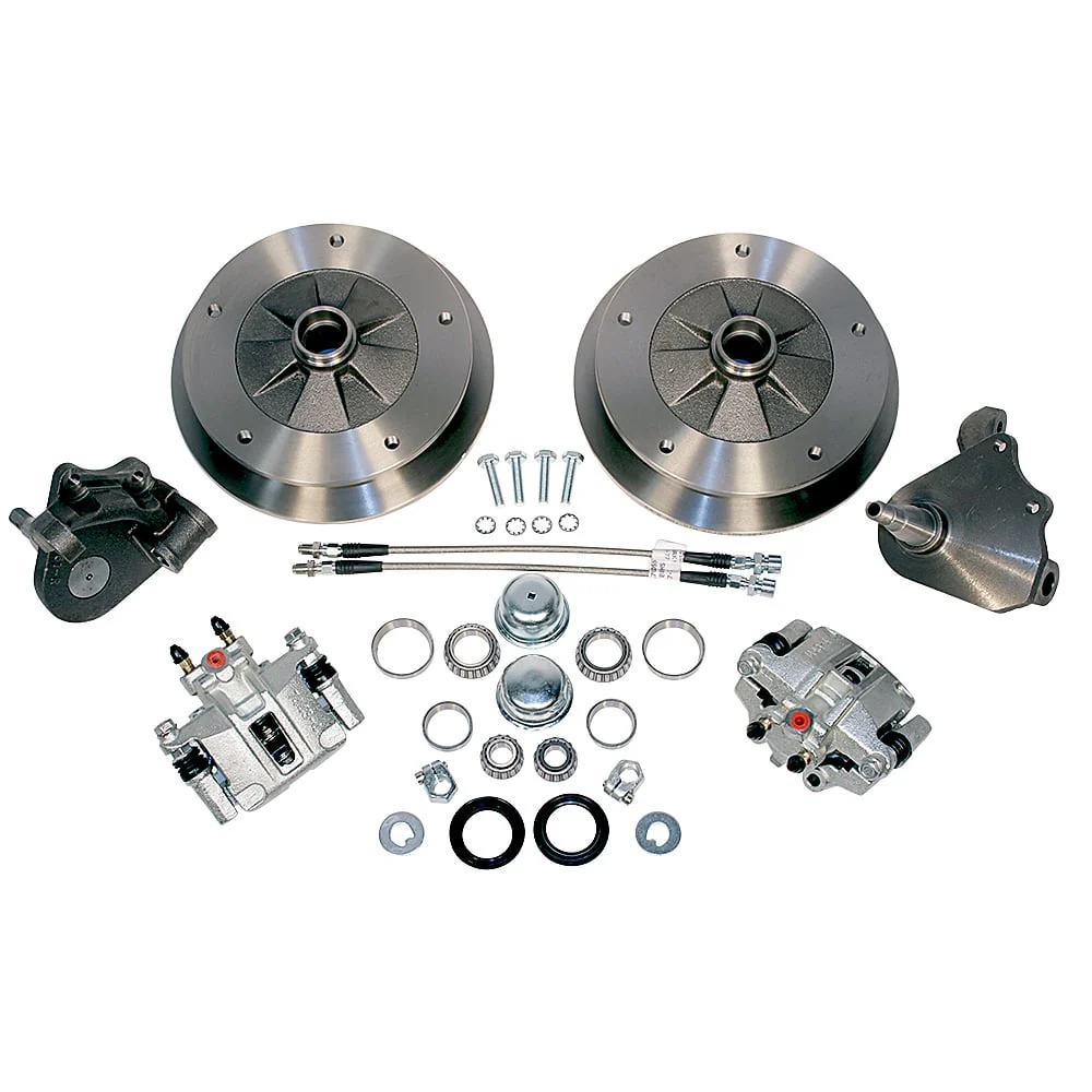 Wide 5 Lowered Link Pin Drum to Disc Brake Conversion Kit for '50-'65 Bug & Ghia - Speedometer & Auto Electric