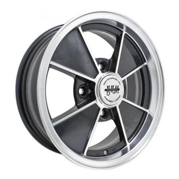 Empi BRM 9735 Gloss Black w/ Polished Lip & Spoke Edges 5.5x15
