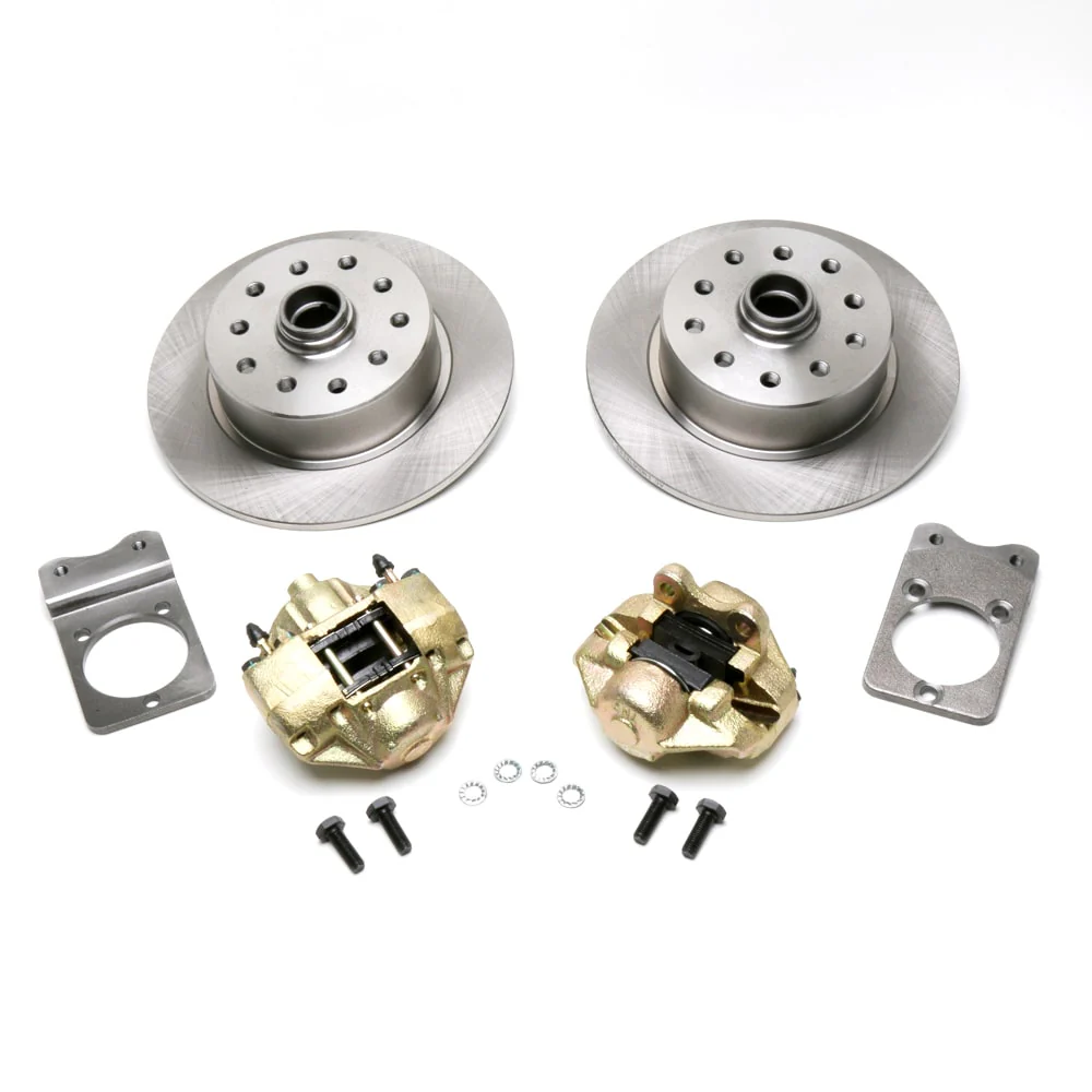 No Hassle Front Disc Brake Kit, fits Stock Drum Spindles, 5-Lug Dual Pattern - 5 x 4-3/4