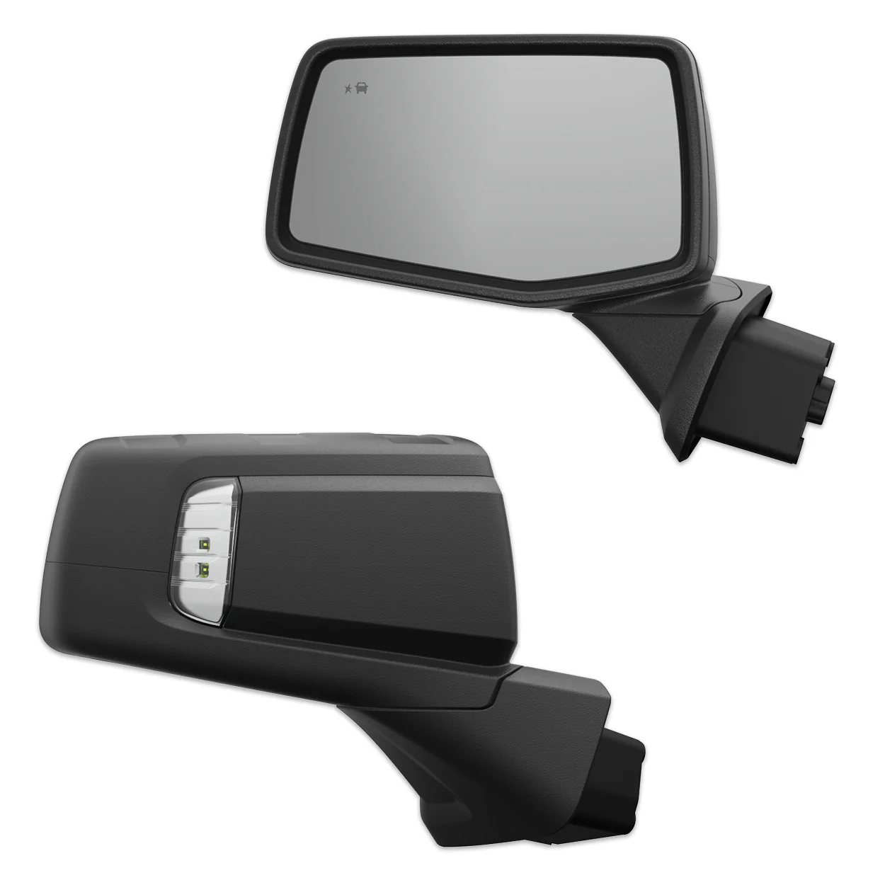 2019-2026 GMC Sierra 1500 Power Folding Small Sport Mirrors - Speedometer & Auto Electric