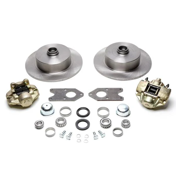 No Hassle Front Disc Brake Kit, Fits Stock Drum Spindles, Blank - Speedometer & Auto Electric