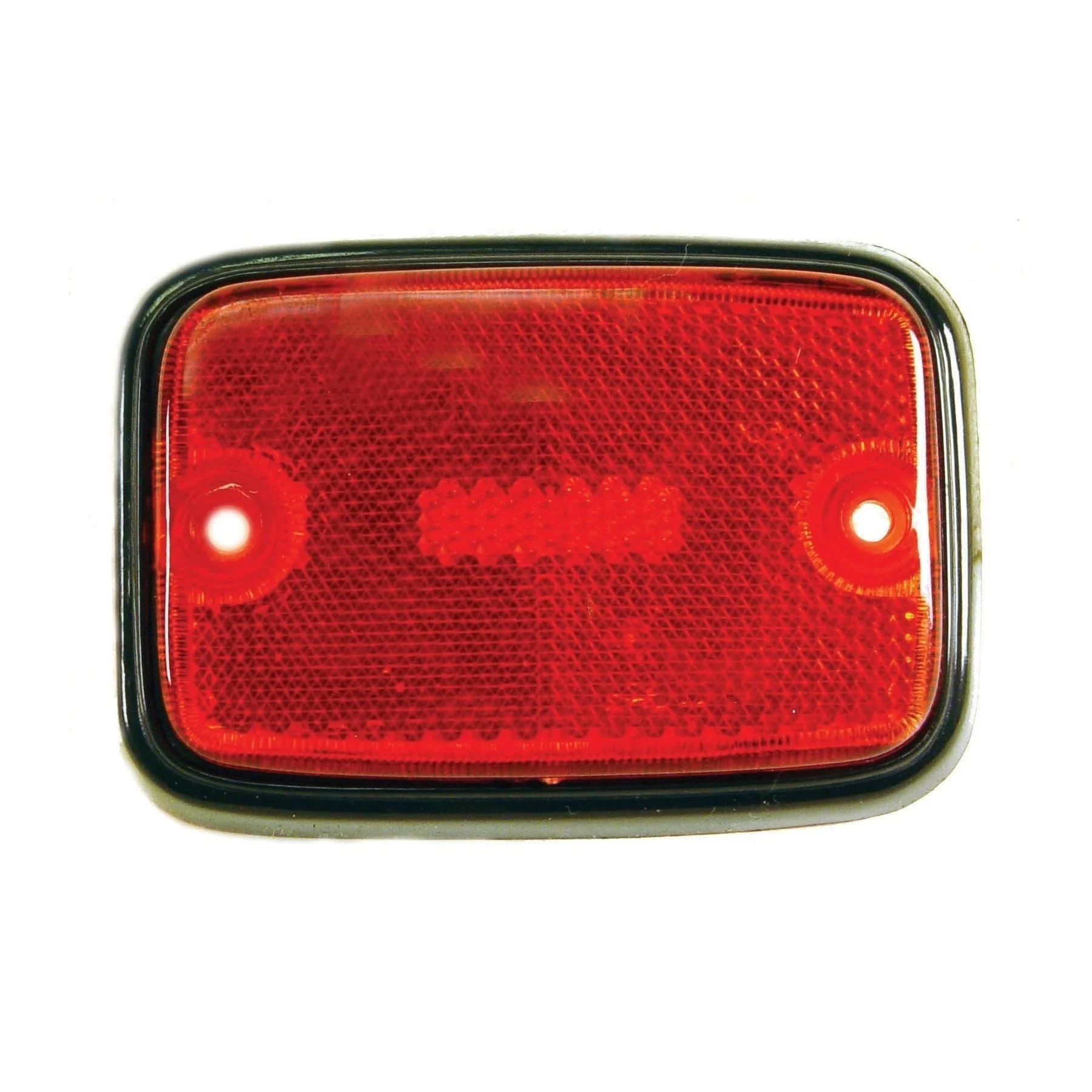 Side Marker Lens, Type 2, 75-79, Red/Black Trim, Each - Speedometer & Auto Electric
