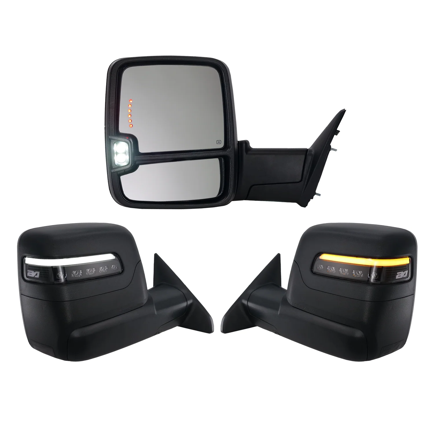 2023+ Style Ram Tow Mirrors | 2010-2018 Dodge Ram 2500/3500 - Speedometer & Auto Electric